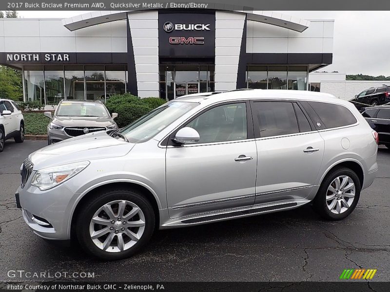 Quicksilver Metallic / Ebony/Ebony 2017 Buick Enclave Premium AWD