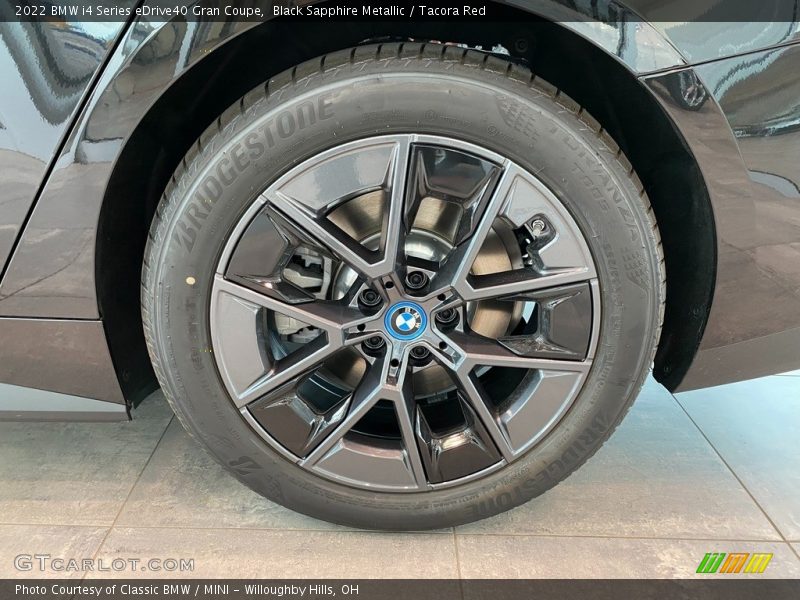 Black Sapphire Metallic / Tacora Red 2022 BMW i4 Series eDrive40 Gran Coupe