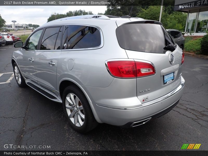 Quicksilver Metallic / Ebony/Ebony 2017 Buick Enclave Premium AWD