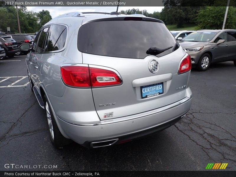 Quicksilver Metallic / Ebony/Ebony 2017 Buick Enclave Premium AWD