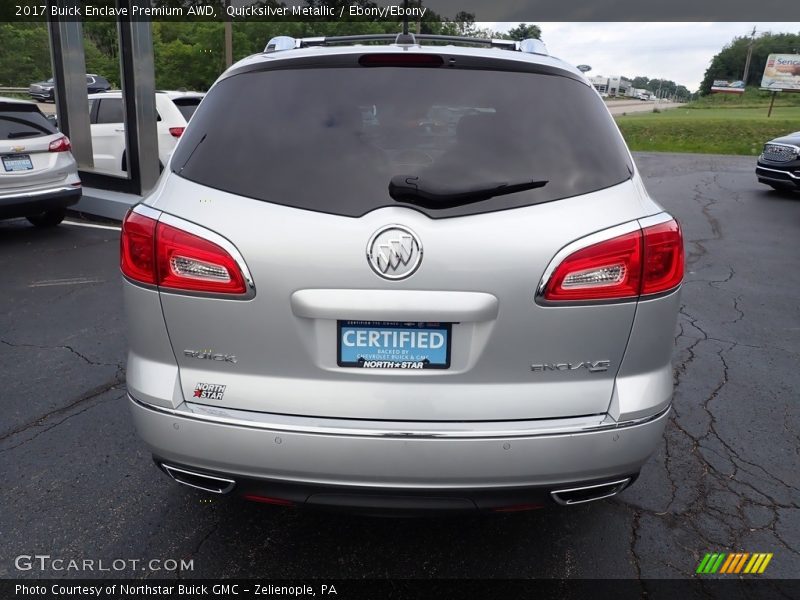 Quicksilver Metallic / Ebony/Ebony 2017 Buick Enclave Premium AWD