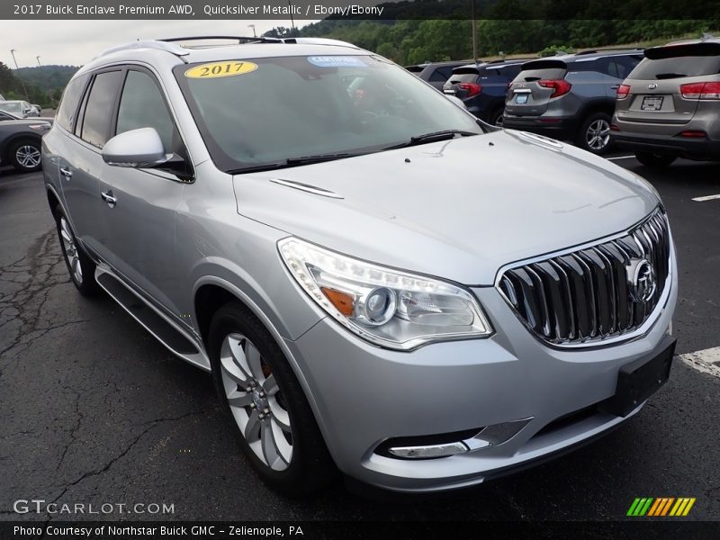 Quicksilver Metallic / Ebony/Ebony 2017 Buick Enclave Premium AWD