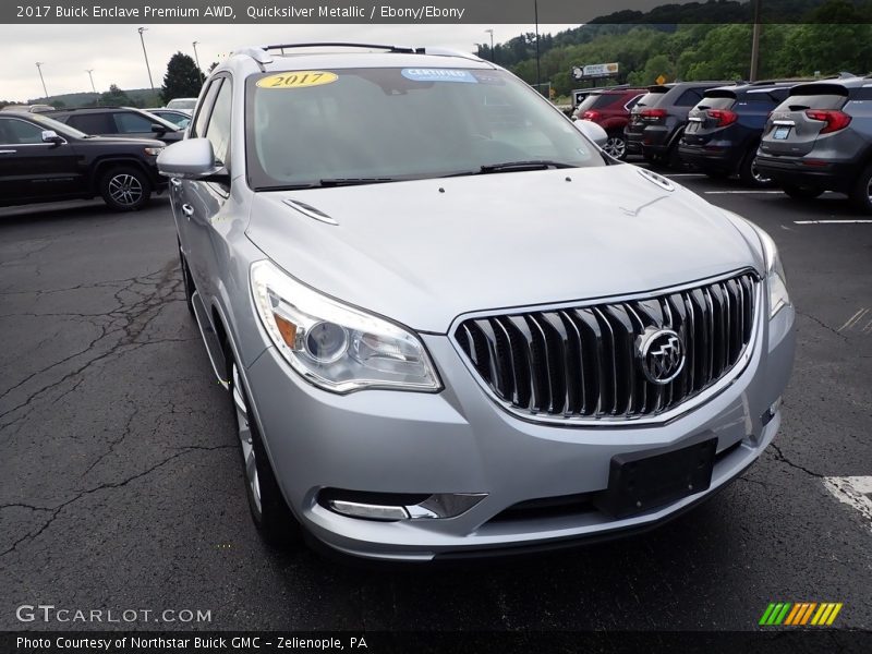 Quicksilver Metallic / Ebony/Ebony 2017 Buick Enclave Premium AWD