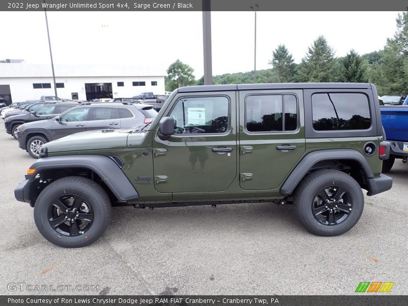 Sarge Green / Black 2022 Jeep Wrangler Unlimited Sport 4x4