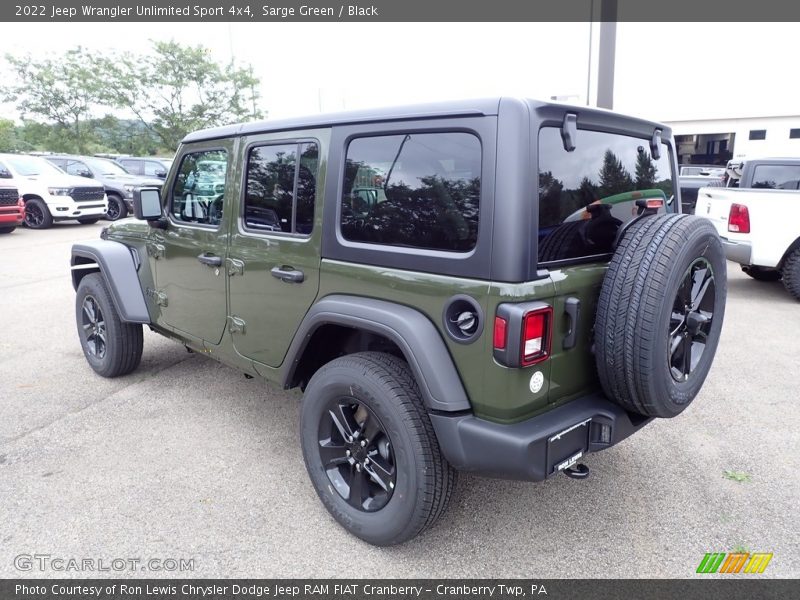 Sarge Green / Black 2022 Jeep Wrangler Unlimited Sport 4x4