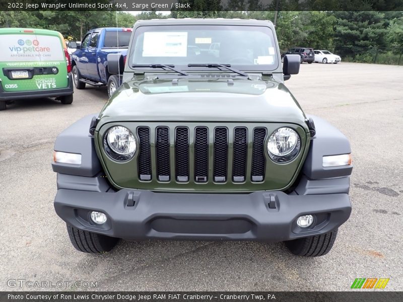 Sarge Green / Black 2022 Jeep Wrangler Unlimited Sport 4x4