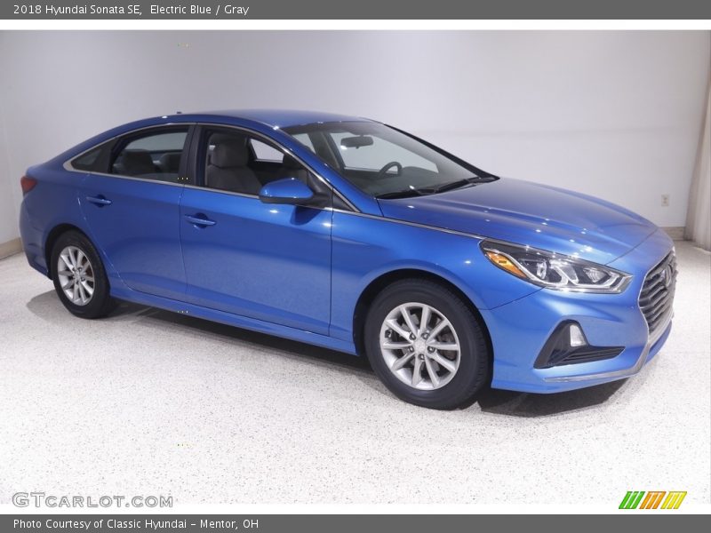 Electric Blue / Gray 2018 Hyundai Sonata SE