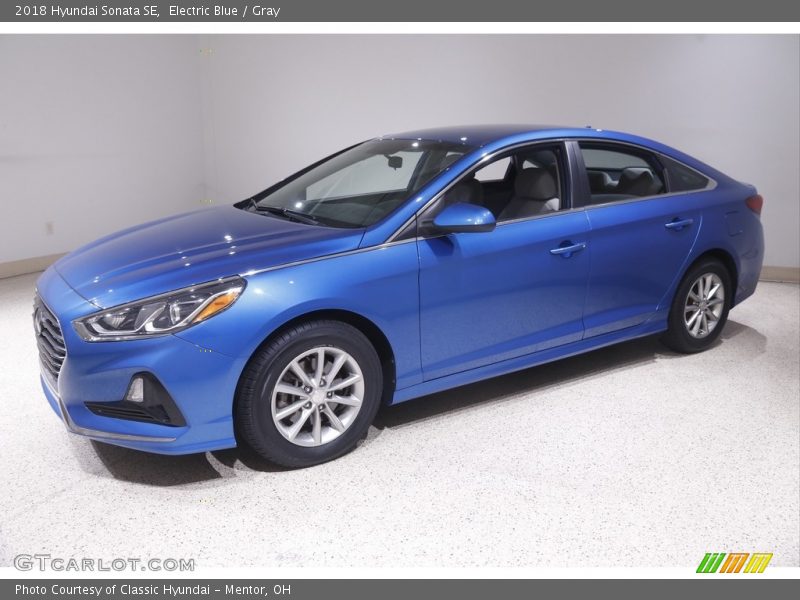 Electric Blue / Gray 2018 Hyundai Sonata SE