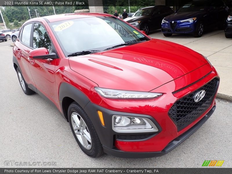 Pulse Red / Black 2021 Hyundai Kona SE AWD