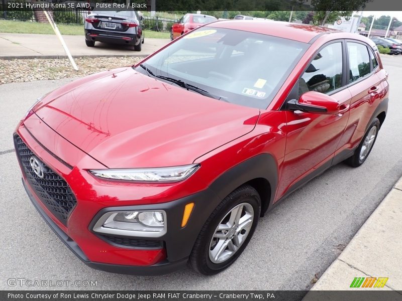 Pulse Red / Black 2021 Hyundai Kona SE AWD