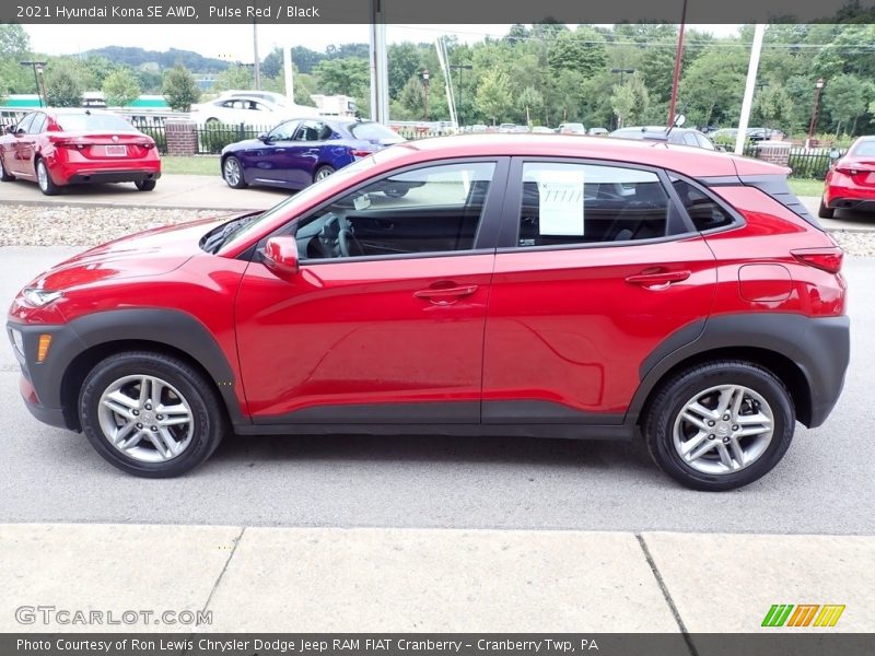 Pulse Red / Black 2021 Hyundai Kona SE AWD