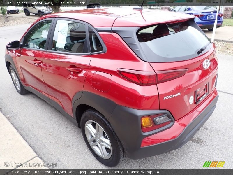 Pulse Red / Black 2021 Hyundai Kona SE AWD