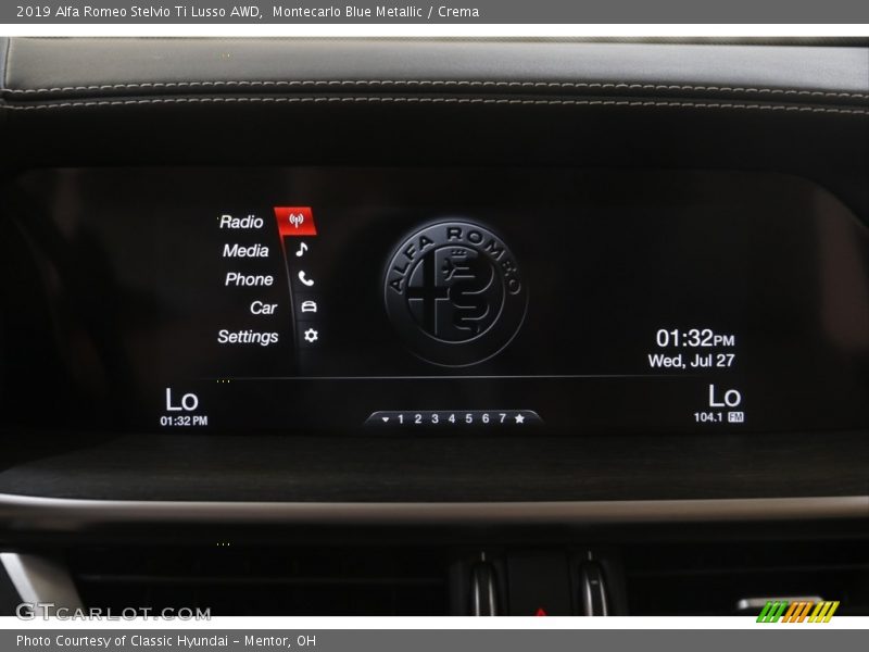 Montecarlo Blue Metallic / Crema 2019 Alfa Romeo Stelvio Ti Lusso AWD
