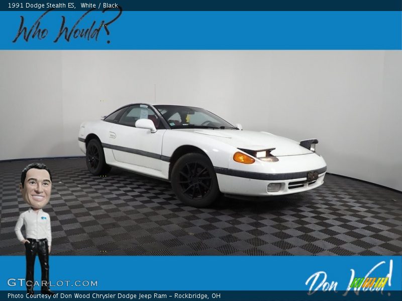 White / Black 1991 Dodge Stealth ES