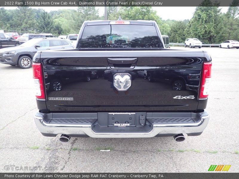 Diamond Black Crystal Pearl / Black/Diesel Gray 2022 Ram 1500 Big Horn Crew Cab 4x4