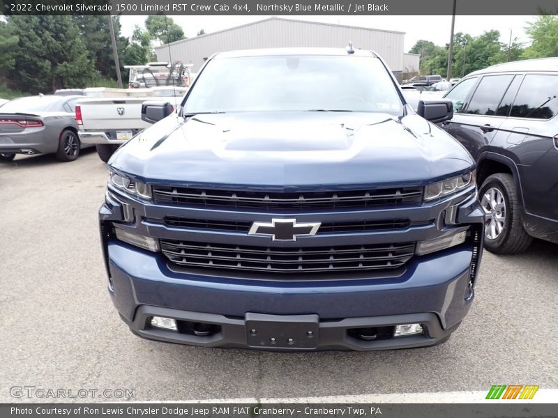 Northsky Blue Metallic / Jet Black 2022 Chevrolet Silverado 1500 Limited RST Crew Cab 4x4