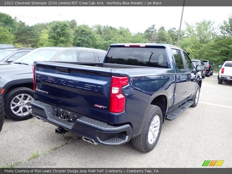 Northsky Blue Metallic / Jet Black 2022 Chevrolet Silverado 1500 Limited RST Crew Cab 4x4