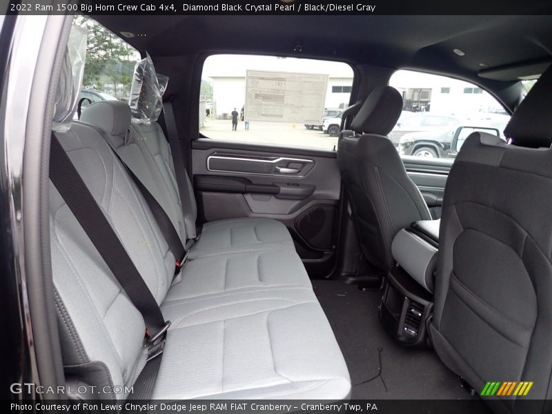 Diamond Black Crystal Pearl / Black/Diesel Gray 2022 Ram 1500 Big Horn Crew Cab 4x4