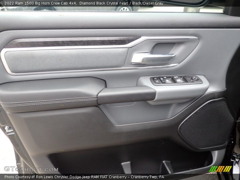 Diamond Black Crystal Pearl / Black/Diesel Gray 2022 Ram 1500 Big Horn Crew Cab 4x4