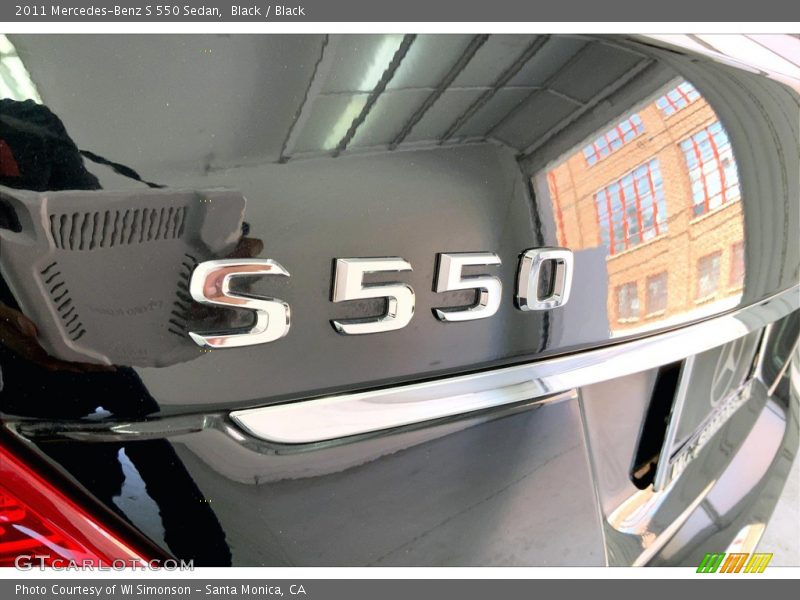 Black / Black 2011 Mercedes-Benz S 550 Sedan