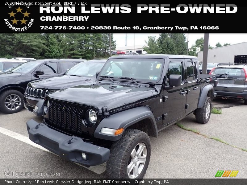 Black / Black 2020 Jeep Gladiator Sport 4x4
