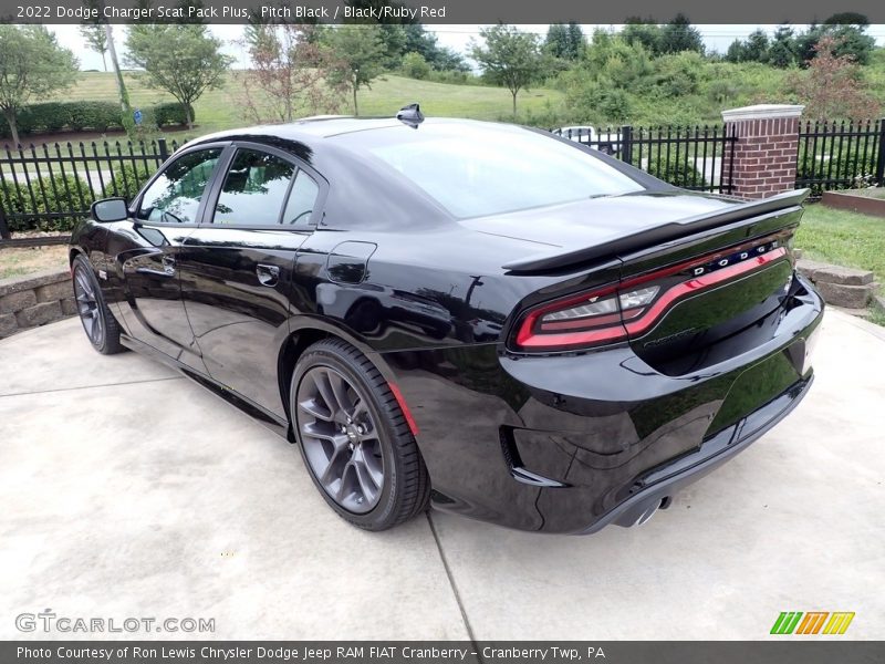 Pitch Black / Black/Ruby Red 2022 Dodge Charger Scat Pack Plus