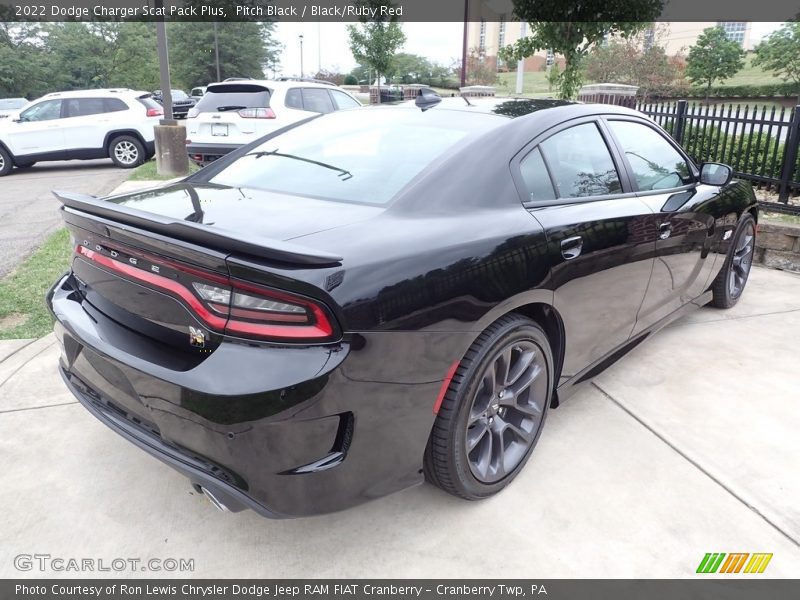 Pitch Black / Black/Ruby Red 2022 Dodge Charger Scat Pack Plus