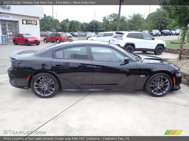 Pitch Black / Black/Ruby Red 2022 Dodge Charger Scat Pack Plus