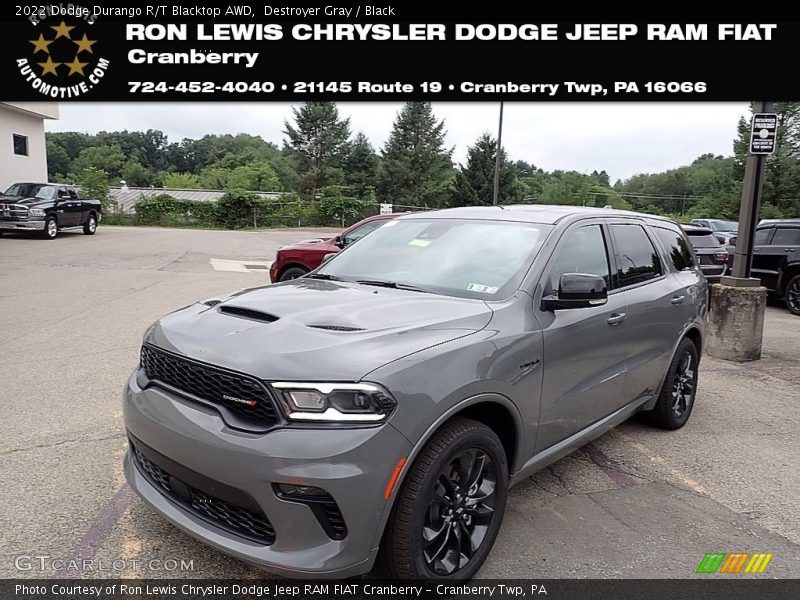 Destroyer Gray / Black 2022 Dodge Durango R/T Blacktop AWD