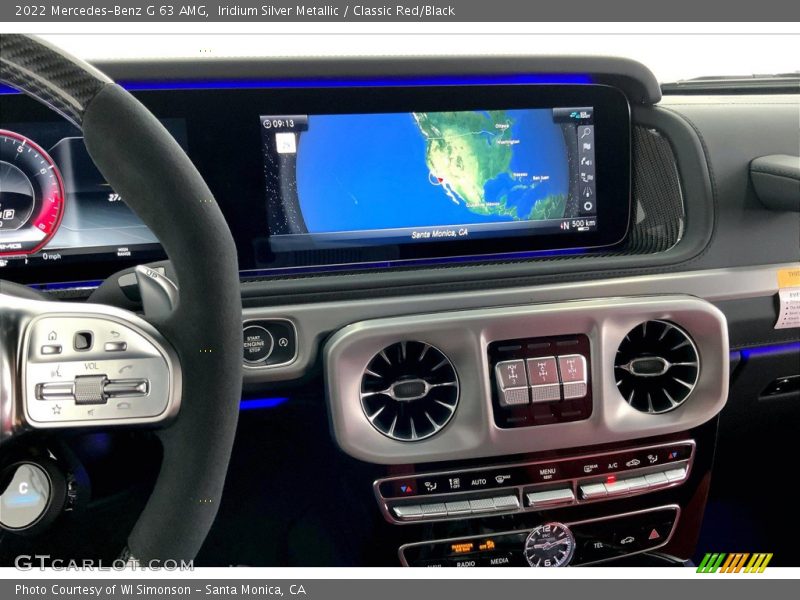 Navigation of 2022 G 63 AMG