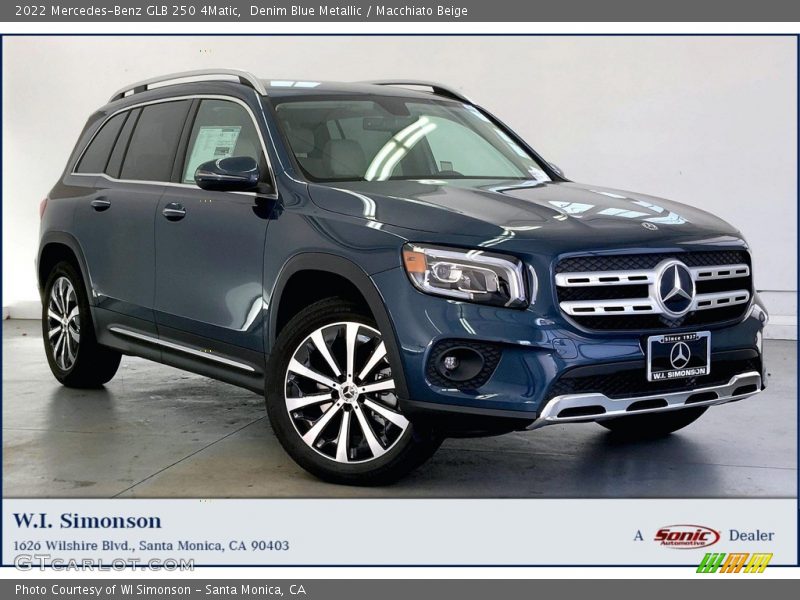 Denim Blue Metallic / Macchiato Beige 2022 Mercedes-Benz GLB 250 4Matic