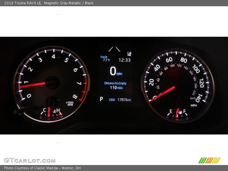 Magnetic Gray Metallic / Black 2019 Toyota RAV4 LE