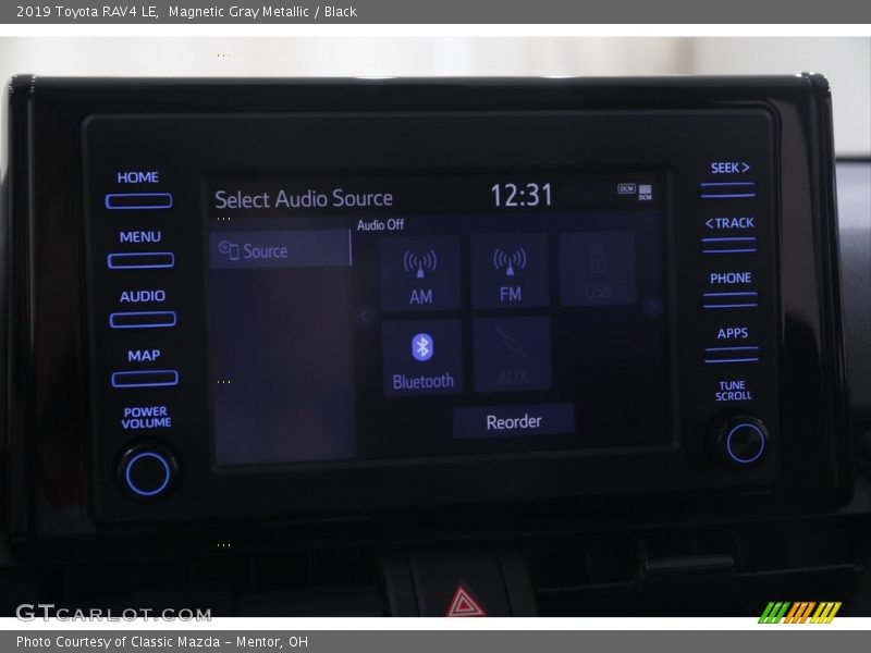Magnetic Gray Metallic / Black 2019 Toyota RAV4 LE