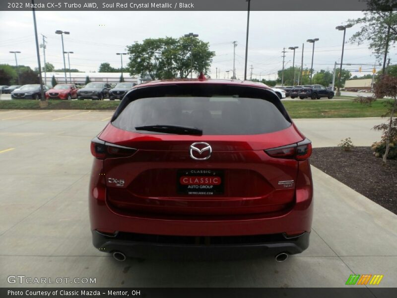 Soul Red Crystal Metallic / Black 2022 Mazda CX-5 Turbo AWD