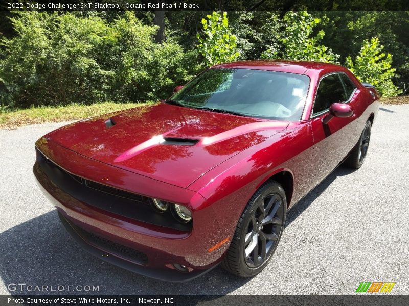 Octane Red Pearl / Black 2022 Dodge Challenger SXT Blacktop