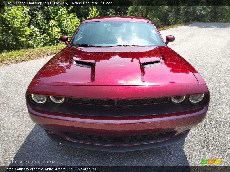 Octane Red Pearl / Black 2022 Dodge Challenger SXT Blacktop