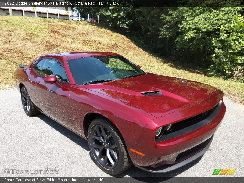 Octane Red Pearl / Black 2022 Dodge Challenger SXT Blacktop