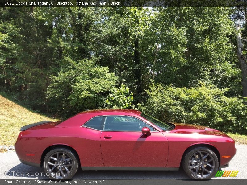 Octane Red Pearl / Black 2022 Dodge Challenger SXT Blacktop