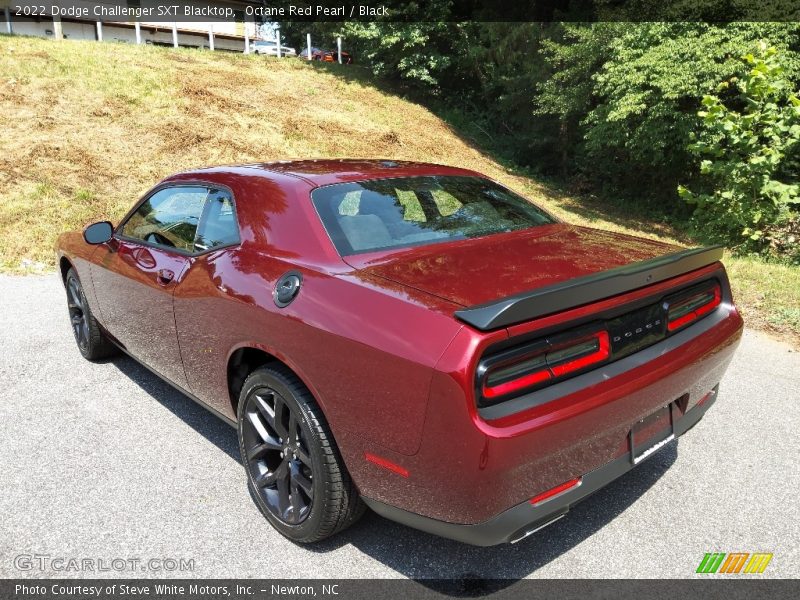 Octane Red Pearl / Black 2022 Dodge Challenger SXT Blacktop