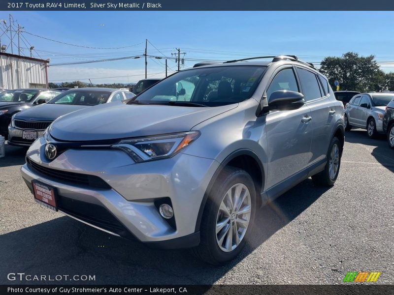 Silver Sky Metallic / Black 2017 Toyota RAV4 Limited