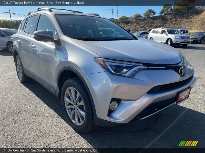 Silver Sky Metallic / Black 2017 Toyota RAV4 Limited