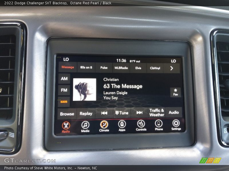 Octane Red Pearl / Black 2022 Dodge Challenger SXT Blacktop