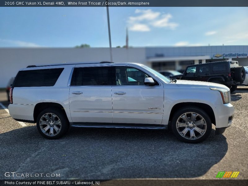 White Frost Tricoat / Cocoa/Dark Atmosphere 2016 GMC Yukon XL Denali 4WD