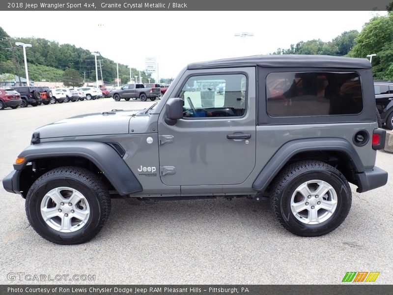 Granite Crystal Metallic / Black 2018 Jeep Wrangler Sport 4x4