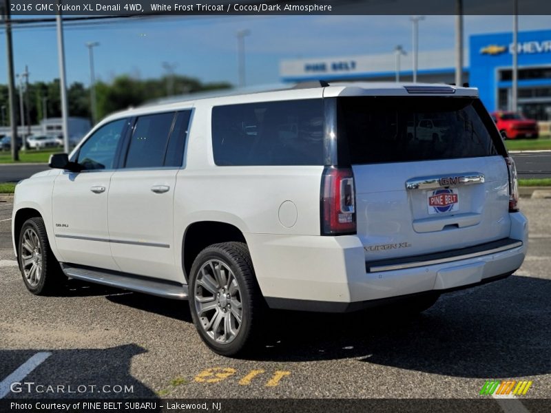 White Frost Tricoat / Cocoa/Dark Atmosphere 2016 GMC Yukon XL Denali 4WD