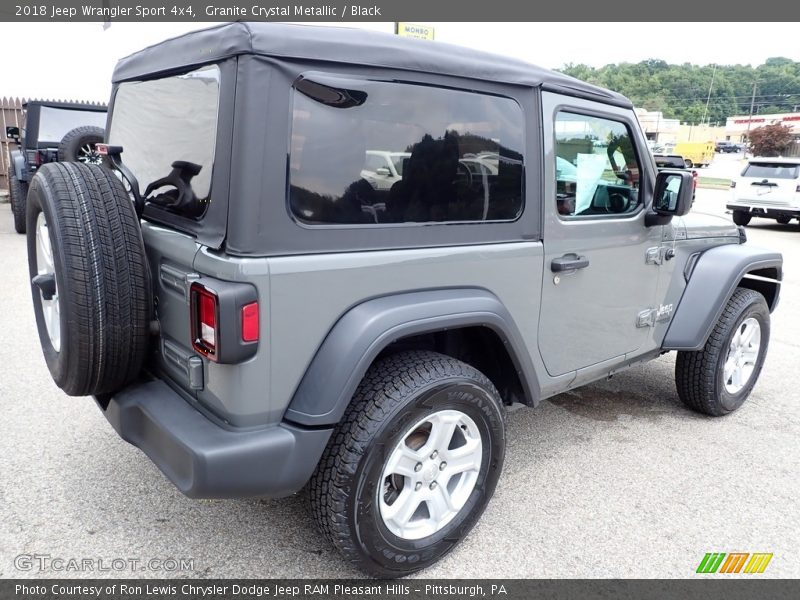 Granite Crystal Metallic / Black 2018 Jeep Wrangler Sport 4x4