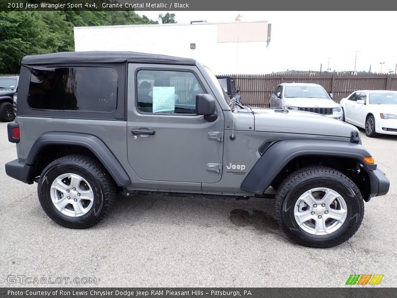 Granite Crystal Metallic / Black 2018 Jeep Wrangler Sport 4x4