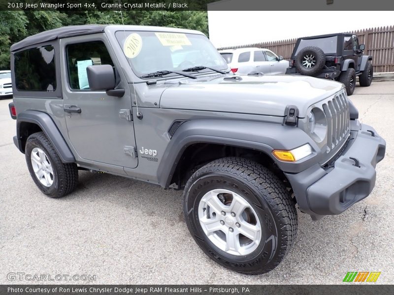 Granite Crystal Metallic / Black 2018 Jeep Wrangler Sport 4x4