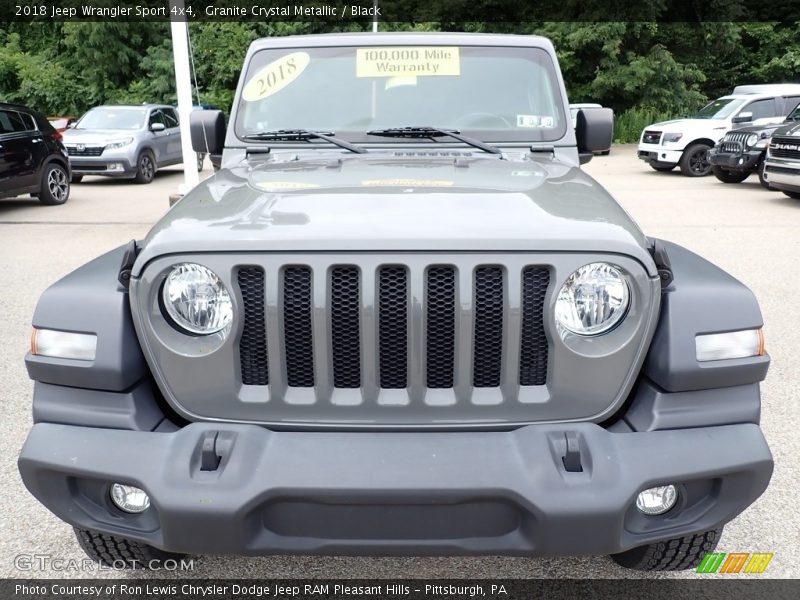 Granite Crystal Metallic / Black 2018 Jeep Wrangler Sport 4x4