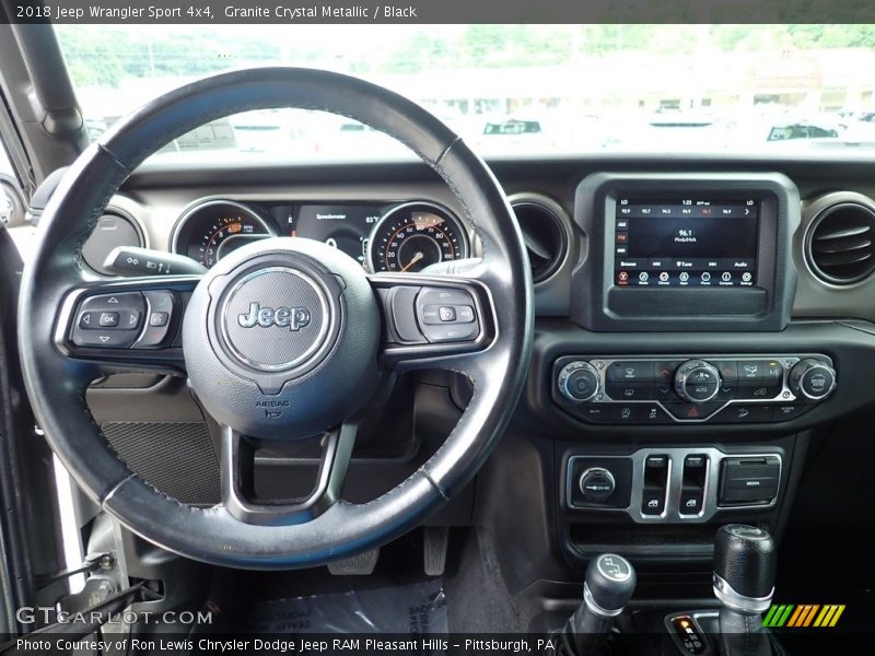Granite Crystal Metallic / Black 2018 Jeep Wrangler Sport 4x4